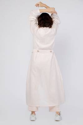 Xenia Ruffled Front Long Jacket 4