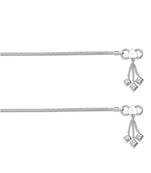 Shine Cutwork Chain Anklets-ANK073