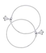 Elegant Box Silver Anklets-ANK076