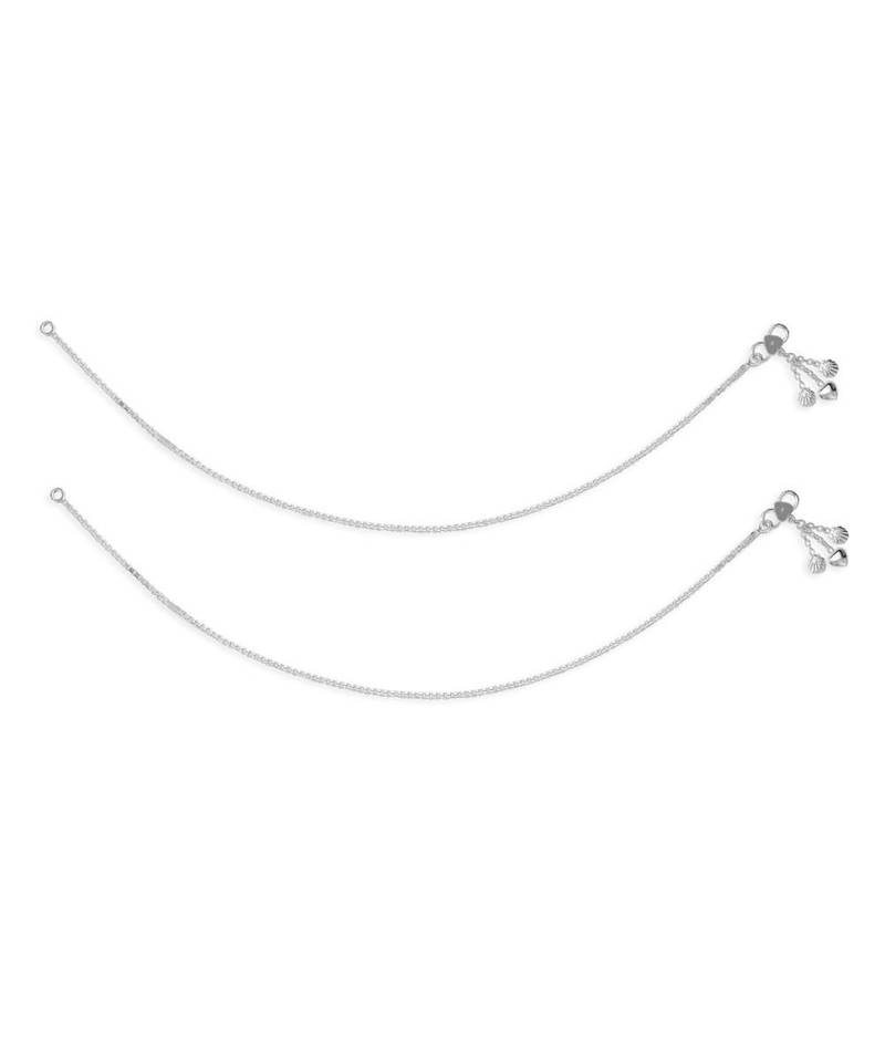 Elegant Box Silver Anklets-ANK076