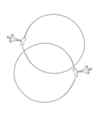 Plain Chain With Charm Anklets-ANK077 1