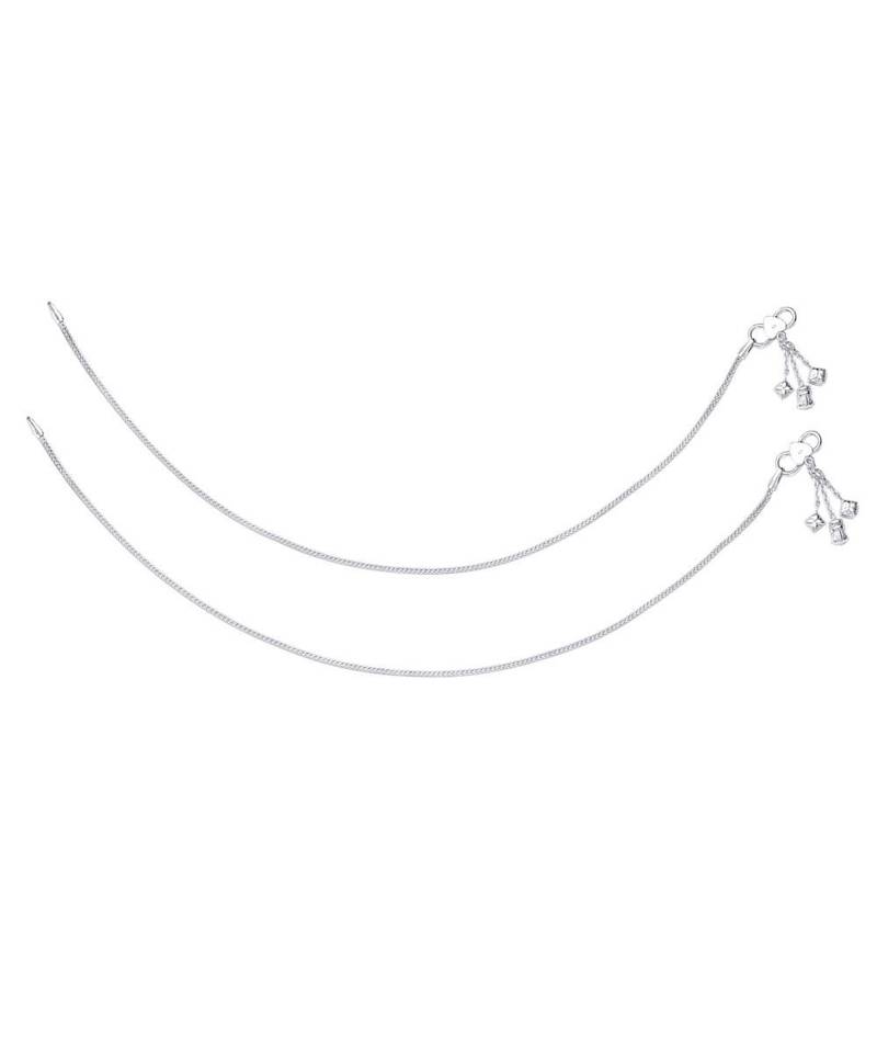 Plain Chain With Charm Anklets-ANK077