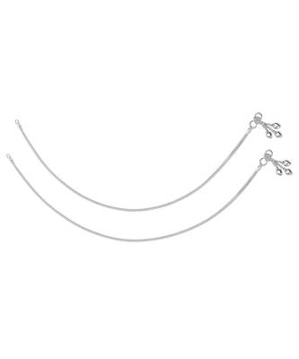 Fox Chain Silver Anklets-ANK078 4