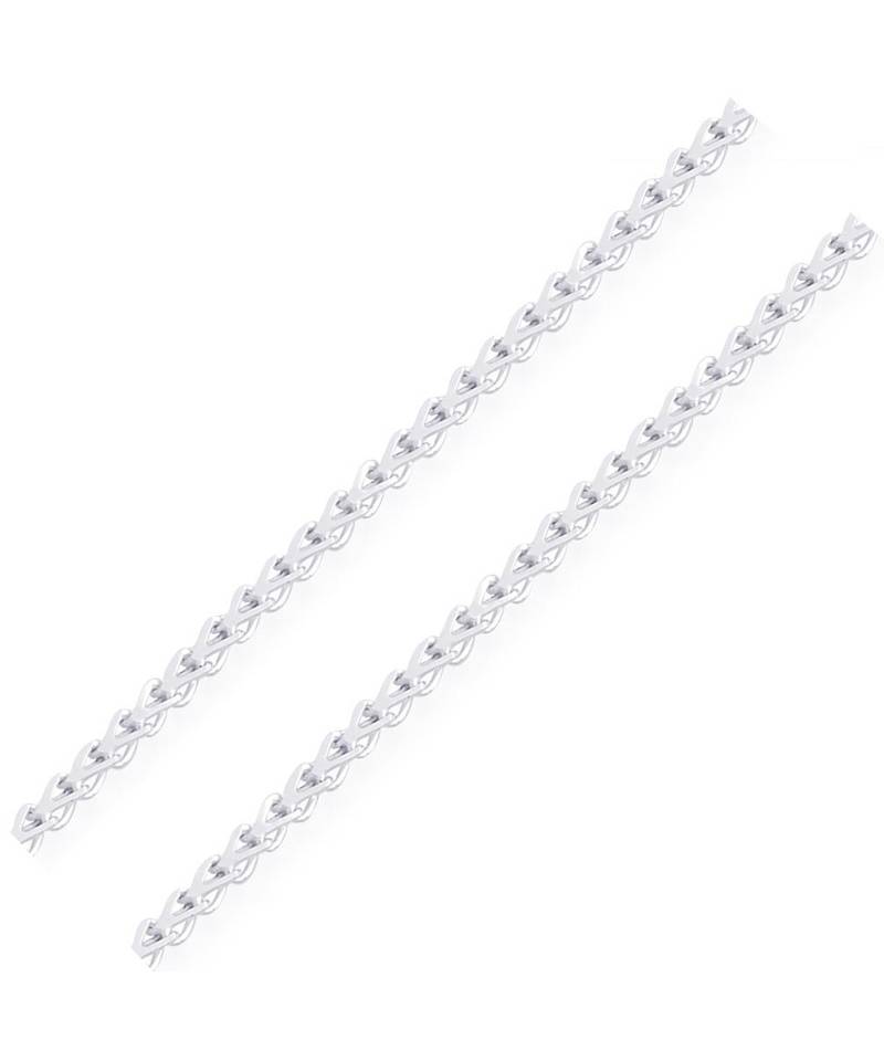 Gleaming Chain Silver Anklets-ANK079
