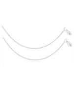 Floral Charm Silver Anklets-ANK082