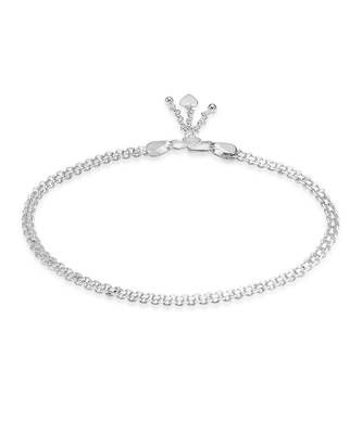 Silver Ethnic Heart Charm Anklet-ANK087 3