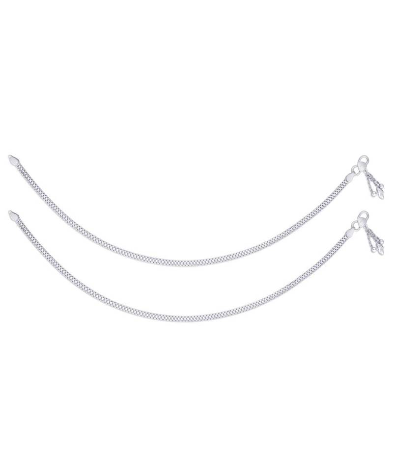 Flexible Sterling Silver Anklets-ANK091