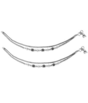 Double Chain Beads Anklets-ANK095 3