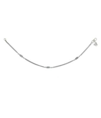 Traditional Vibes Silver Anklets-ANK103 4