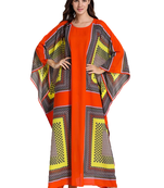 JSDC Women's Party Wear BSY Korean Fabric Bat Wing Style Kaftan