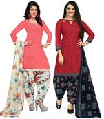 Multicolor printed blended cotton salwar
