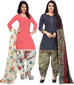 Multicolor printed blended cotton salwar