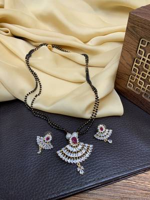 Pink mangalsutra 1