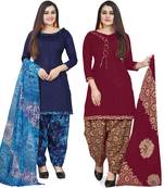 Multicolor printed blended cotton salwar