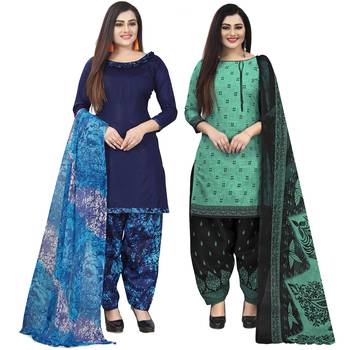 Multicolor printed blended cotton salwar 1
