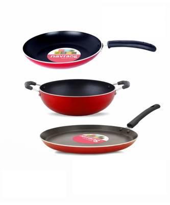 Navrang Cookware Set (Aluminium, 3 - Piece) 1