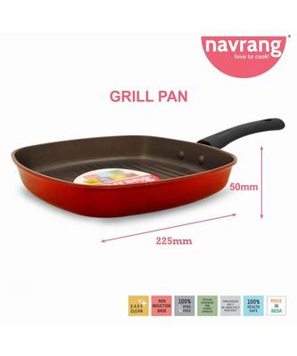 Navrang Grill Pan 16.5 cm diameter (Aluminium, Non-stick) 2