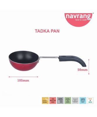 Navrang Non Stick Tadka Pan 11 cm diameter (Aluminium, Non-stick) 2