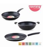 Navrang Cookware Set (Aluminium, 3 - Piece)