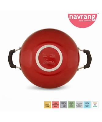 Navrang Economy Small Kadhai 20 cm (Aluminium, Non-stick) 2