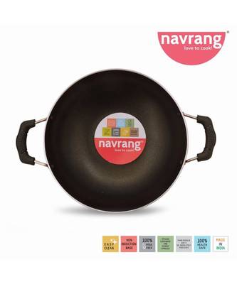 Navrang Economy Small Kadhai 20 cm (Aluminium, Non-stick) 3