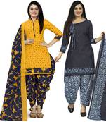 Multicolor printed blended cotton salwar