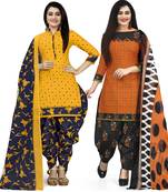 Multicolor printed blended cotton salwar