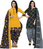 Multicolor printed blended cotton salwar