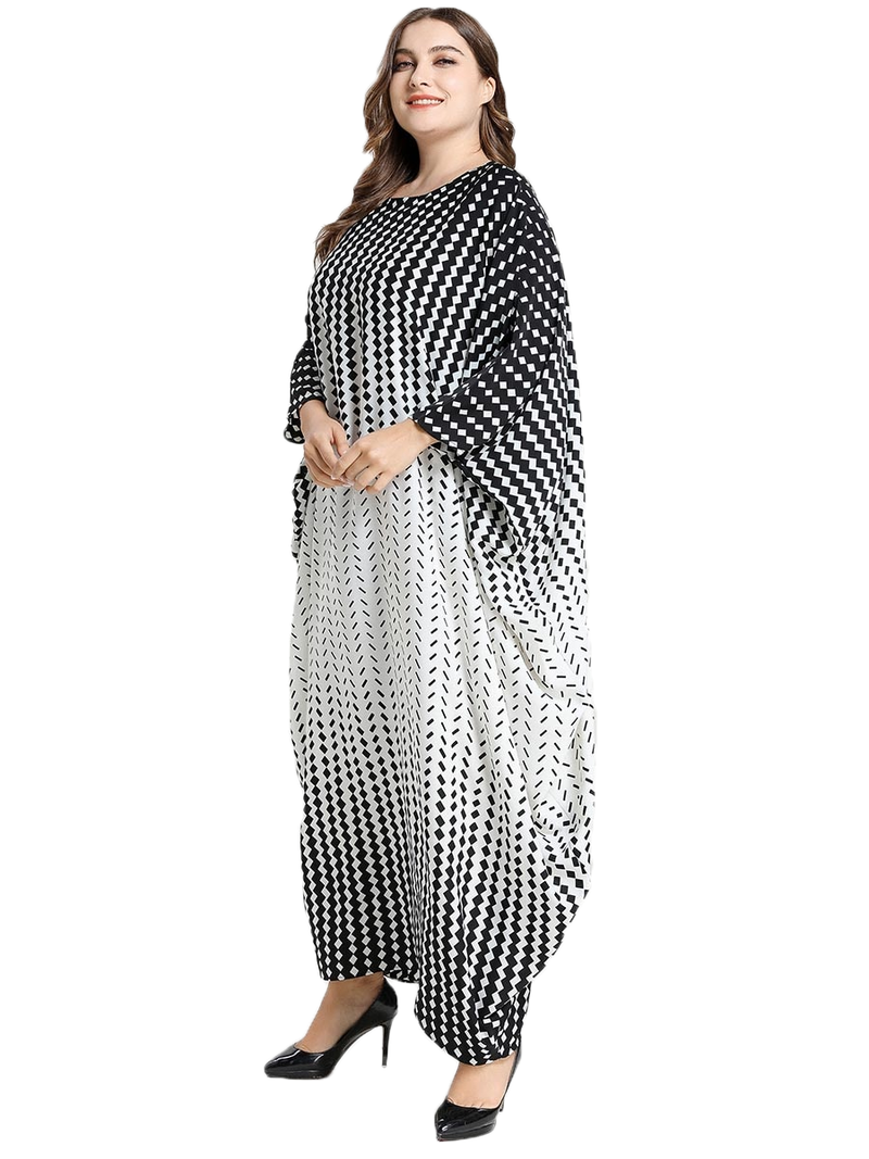 JSDC Women's BSY Korean Material Bat Wing Style Caftan Top