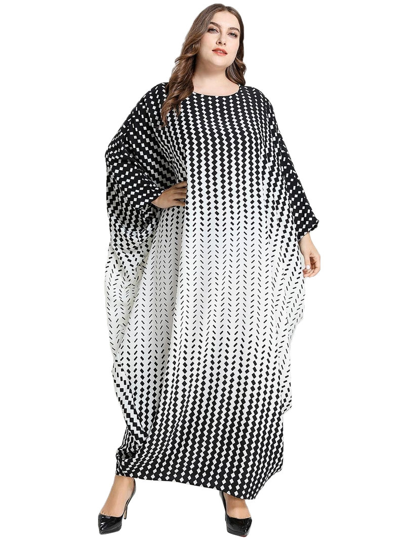 JSDC Women's BSY Korean Material Bat Wing Style Caftan Top