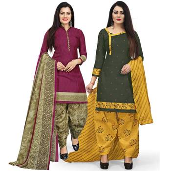 Multicolor printed blended cotton salwar 1