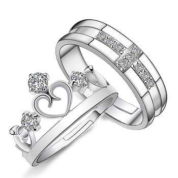 Silver cubic zirconia rings 1