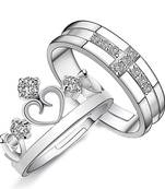 Silver cubic zirconia rings