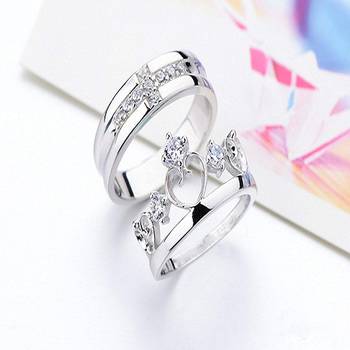 Silver cubic zirconia rings 3
