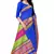 Blue Printed Art silk blend Saree With Blouse