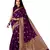 Wine woven art silk saree saree with blouse