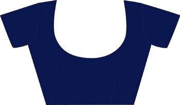 Navy blue woven art silk saree saree with blouse 5