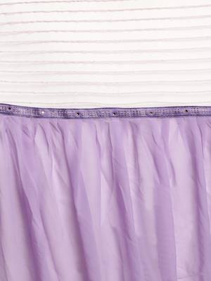 Purple woven faux georgette saree with blouse 3