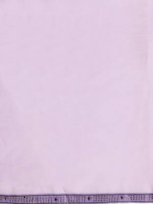 Purple woven faux georgette saree with blouse 4
