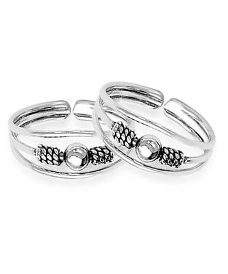 Dazzling Ball Sterling Silver Toe Ring-TR225 2