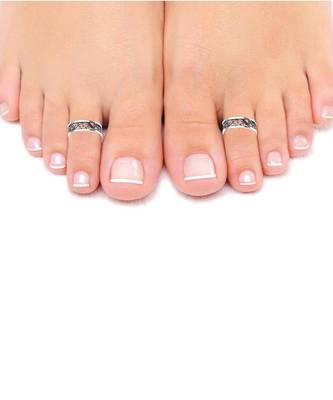 Cutlet Silver Toe Ring-TR228 2