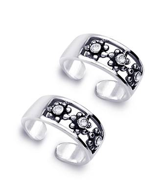Glam Silver Toe Ring-TR229 1