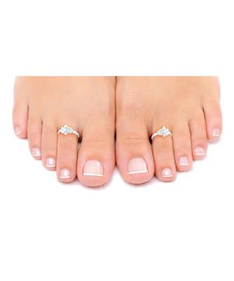 Bloom Silver Toe Ring-TR244 3