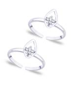 Top Leaf Silver Toe Ring-TR255