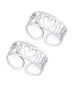Heart Silver Toe Ring-TR266