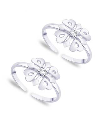 Trendy Flower Toe Ring-TR276 1