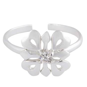 Trendy Flower Toe Ring-TR276 3
