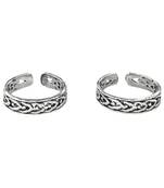 Rope Silver Casted Toe Ring-TR295