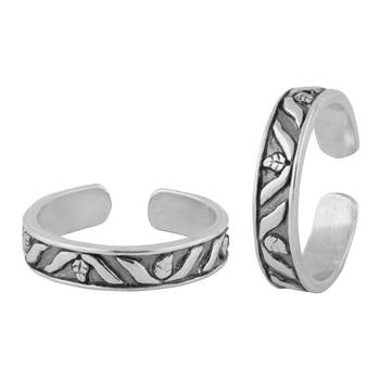 Antique Finish Silver Toe Ring-TR316 1