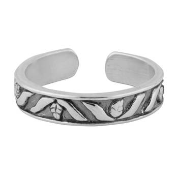 Antique Finish Silver Toe Ring-TR316 2